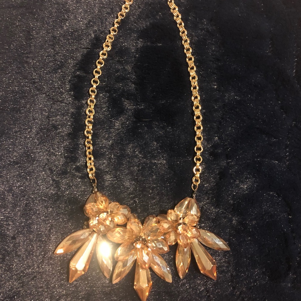 THE LIMITED Crystal Gold Sparkling Necklace